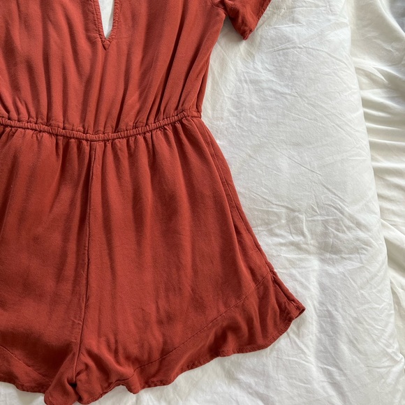 Abercrombie Burnt orange romper, Size S - Picture 4 of 6
